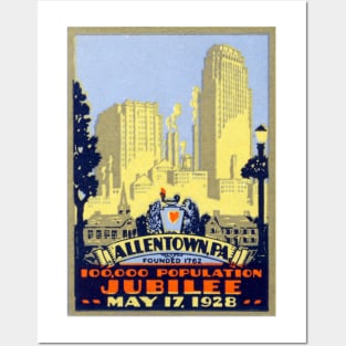 1928 Allentown Pennsylvania Posters and Art